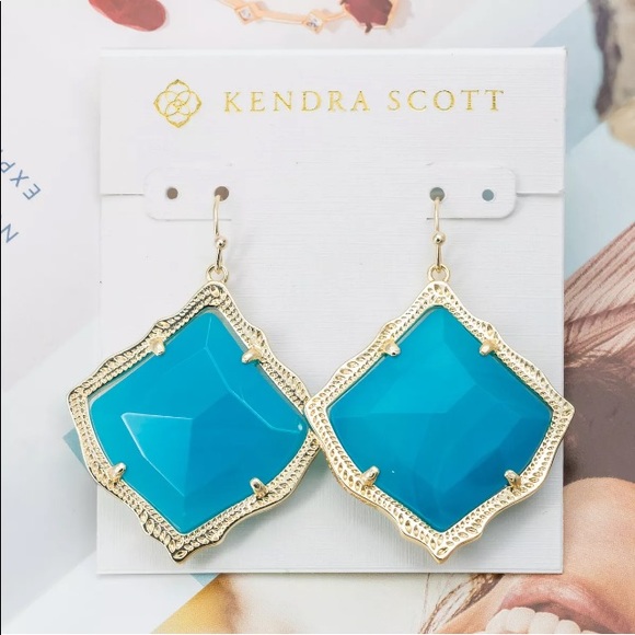 Kendra Scott Jewelry - 🔹Kendra Scott🔹 BLUE AGATE Gold KIRSTEN EARRINGS